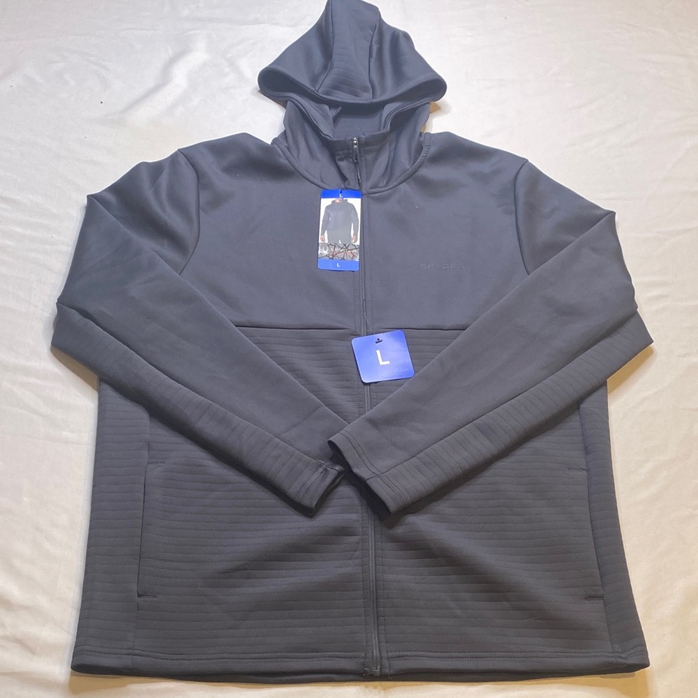 Spyder Active Blue Full-Zip‎ Performance Hoodie